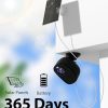 2K QHD Solar Security Camera with 5200mAh Battery - Uninterrupted Surveillance and Color Night Vision - 1PACK (Black) - Image 2