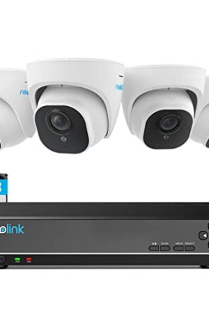 Reolink 4K Security Camera System - Enhanced Security with 4K PoE Cameras, Motion Detection, and 24/7 Recording (Renewed)