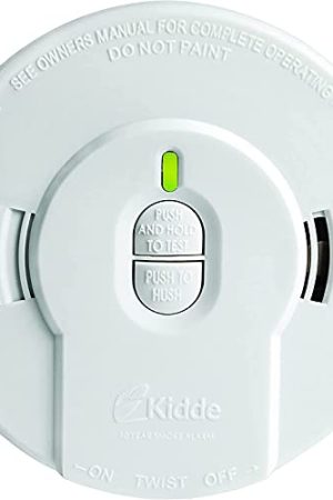 Kidde 10-Year Battery Smoke Detector: Wireless Safety with LED Indicators and Replacement Alert