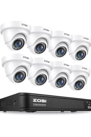 ZOSI 1080P H.265+ Home Security Camera System