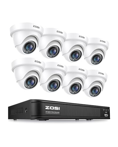 ZOSI 1080P H.265+ Home Security Camera System