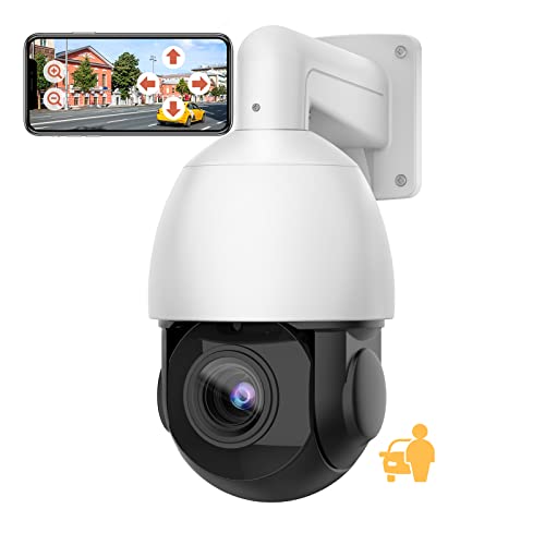 4K Clarity and Auto Tracking: Hikvision-Compatible 8MP PTZ PoE IP Camera with Human/Vehicle Detection