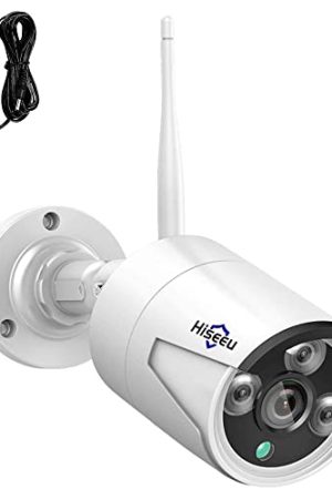 Hiseeu Camera Add-On - 3MP Outdoor Wireless, Night Vision, Compatible 10CH Wireless Security Camera System