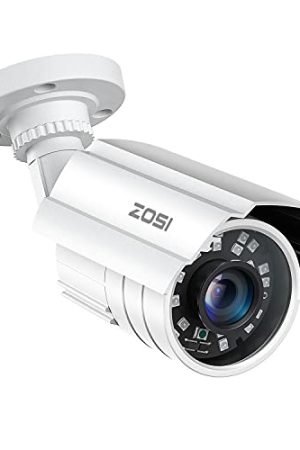 ZOSI 2MP HD 1920TVL Outdoor Indoor Security Camera - 1080p Hybrid 4-in-1 HD-CVI/TVI/AHD/960H Analog CVBS, Night Vision