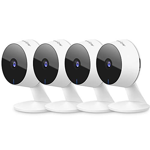 LaView Security Cameras 4pcs | Indoor 1080P Wi-Fi Cameras for Pet Monitoring, Motion Detection