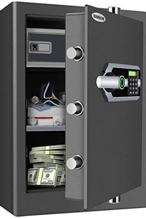 BBRKIN Biometric Home Safe - Advanced Cabinet Lock for Home/Office/Hotel Security