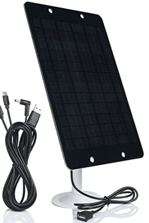 Soshine USB Solar Panel - High-Performance 6W Charger for Security Cameras, Cellphones, and Power Banks