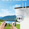 2K Outdoor Security Camera: 360° PTZ, Color Night Vision, Motion Tracking, Two-Way Audio, IP66 Weatherproof, Works with Alexa - Your Ultimate Home Surveillance Solution - Image 6