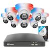 SwannForce 1080p HD Security Camera System – 8-Ch DVR, 1TB HDD, Color Night Vision, True Detect, Spotlights