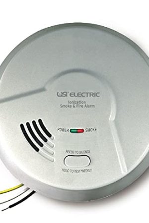 Universal Security Instruments Hardwired 2-in-1 Smoke and Fire Smart Alarm - Model MI106S, 10-Year Power