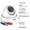 OSI 4 Pack 1080P Dome Security Cameras: Waterproof, 2.0MP HD-TVI, 80ft Night Vision, Indoor/Outdoor Surveillance - Image 9