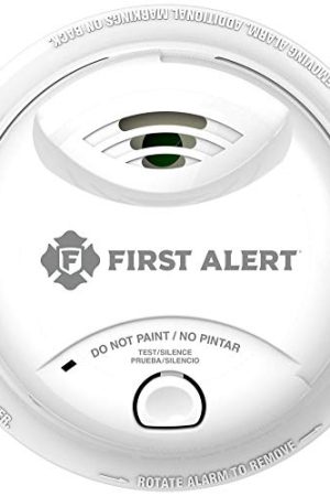 First Alert 0827B Ionization Smoke Alarm with 10-Year Sealed Battery Ensures Long-Term Safety