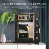 Diosmio Safe Box Home Safe 4.2Ct – Fireproof Waterproof Double Lock Safe, HD LCD Screen, Fireproof Bag - Image 8