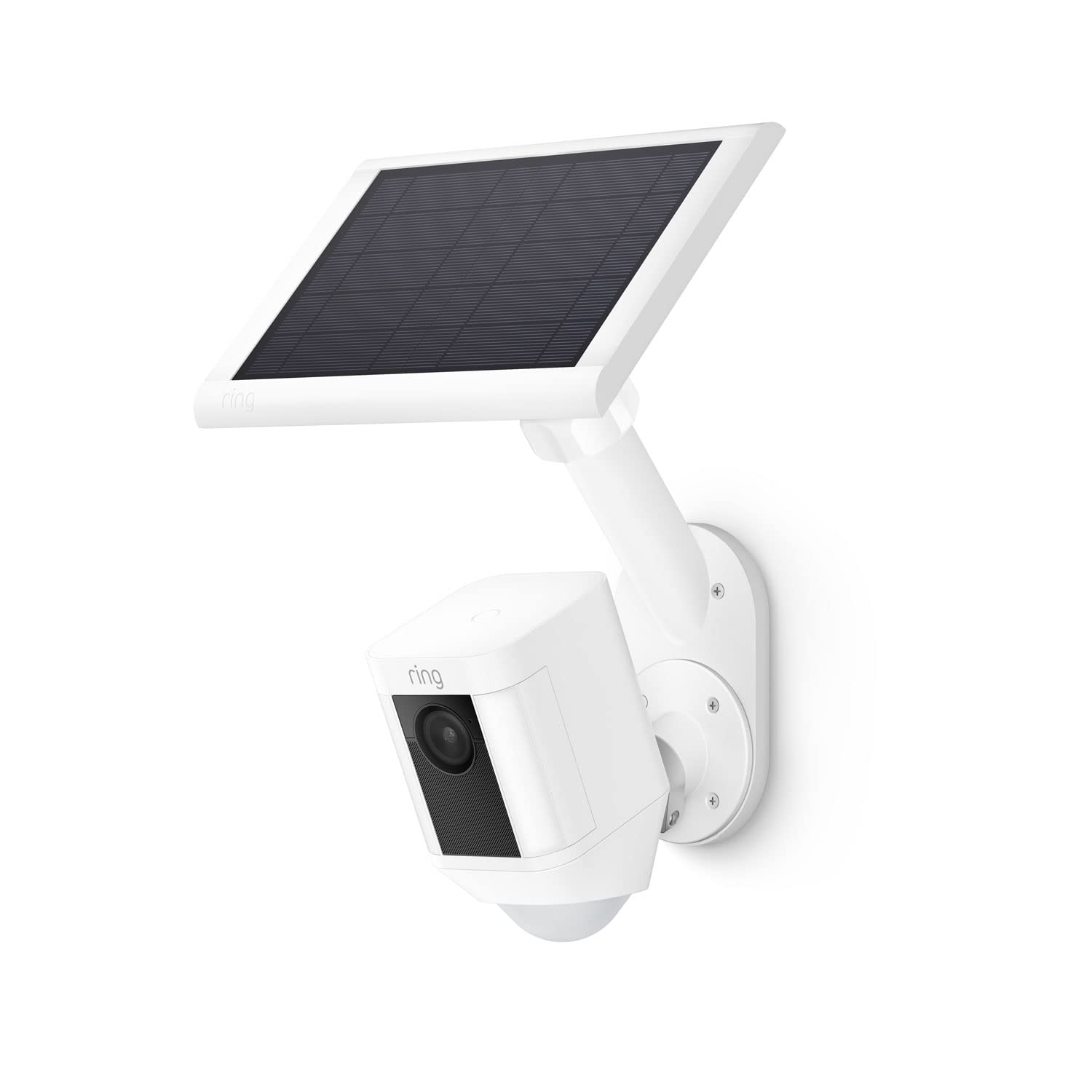 Ring Wall Mount for Solar Panels and Cams - White: Secure Installation for Maximum Solar Power