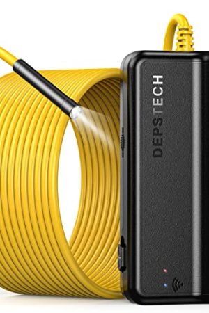 DEPSTECH WiFi Borescope - HD 5.0MP Wireless Endoscope with 33FT Cable, Camtele 2.0, Bluart 2.0, and IP67 Waterproof Design