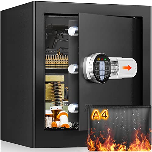 1.8 Cubic Fireproof Safe with Waterproof Bag - Anti-Theft Safe Box for Home Safes Fireproof Waterproof Protection