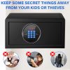 Secure Your Valuables with Confidence - 1.2 cu ft Fireproof Safe Box, Anti-Theft Combination Lock, Ideal for Documents, Laptop, Money, and More - Image 8