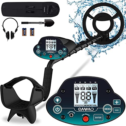 OMMO Metal Detector for Adults - High Accuracy, Adjustable, and Waterproof