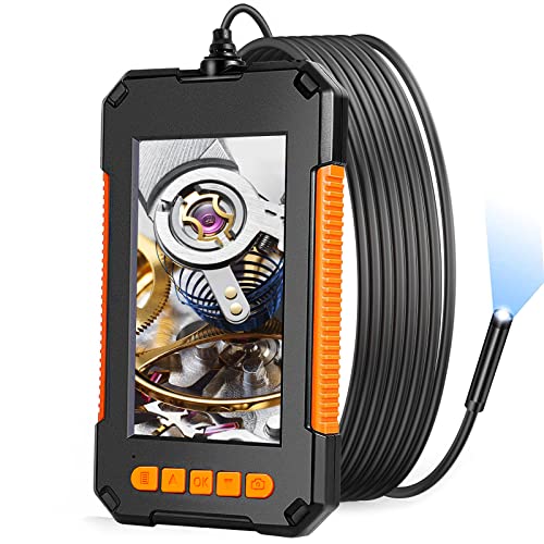Industrial Endoscope Inspection Camera: 1080P HD, 4.3'' Screen, IP67 Waterproof, and Semi-Rigid Cable for Versatile Inspections