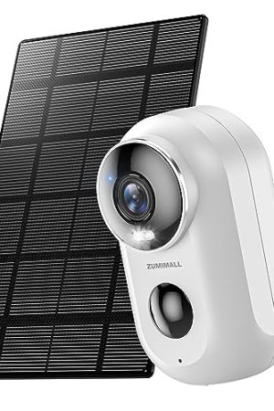 2K Solar Camera Security Outdoor, Solar Powered Battery Operated Wireless FHD Outside Surveillance Camera for Home Security