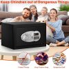 Digital Home Security Safe Box with LCD Keypad Key & Removable Shelf - Image 8