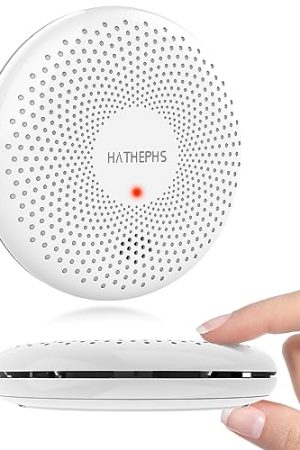 HATHEPHS Wireless Interconnected Smoke and Carbon Monoxide Detector Alarm - Ultra-Thin Design, 10-Year Battery