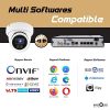 Hikvision/Uniview Compatible 4MP PoE IP Turret Dome Camera – Crystal Clear Resolution, Audio Capabilities, and 98ft IR Night Vision - Image 6