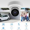 Tennoz 8MP 4K IP PoE Turret Camera Outdoor - H.265, 80ft Night Vision, 2.8mm Lens, Built-in Mic, Wide Angle - Image 2