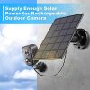 VISION WELL 3W Solar Panel - Continuous Power for Wireless Outdoor Security Camera, Waterproof - Image 2