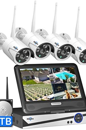 4K Wireless Security Camera System - 10in LCD