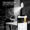 2K Light Bulb Security Camera - 360° Wi-Fi, Color Night Vision, Motion Alerts, Auto Tracking, SD & Cloud Storage, Alexa Compatible - Image 5