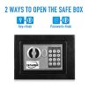 TENAMIC Safe Box - 0.23 Cubic Feet Electronic Digital Security for Office, Home, and Hotel - Black Keypad Lock Cabinet Safes - Image 3