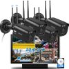 OOSSXX 5.0MP & PIR Detection 2-Way Audio Dual Antennas Outdoor Security Camera System