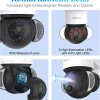 Solar Security Camera Wireless Outdoor - Pan Tilt 360°, 2MP Solar Powered Camera & Battery Powered with 98ft Night Vision - Image 6