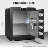 Kavey 2.0 Cub Fireproof Safe – Featuring Hidden Compartment, Dual Alarm, and LCD Touch Screen Innovation - Image 6