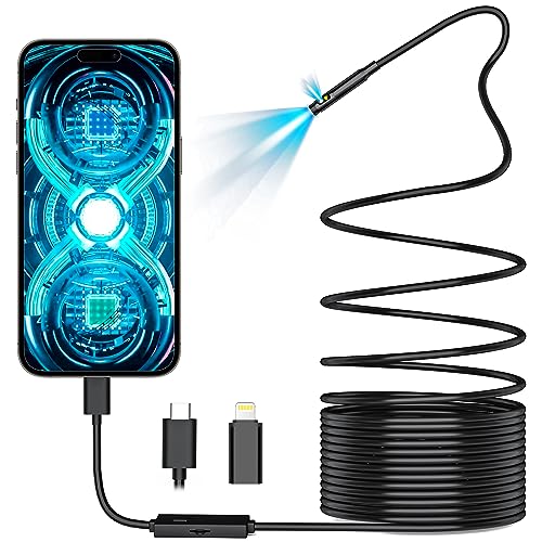 Maylatte Dual Lens Endoscope Camera: 1920P HD, Waterproof, and Compatible with iPhone and Samsung
