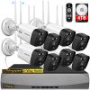Crystal-Clear Vigilance: OOSSXX 5.5MP Wireless Security Camera System with PIR Detection, Dual Antennas, and 3K 5.0MP Resolution