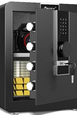 Kavey 2.0 Cub Fireproof Safe – Featuring Hidden Compartment, Dual Alarm, and LCD Touch Screen Innovation
