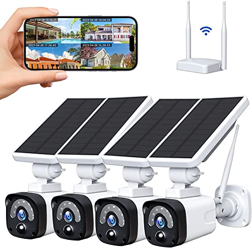 Camcamp 2.5K Wireless Solar Security Camera - Forever Power, 100% Wire-Free, Night Vision, 2-Way Talk, PIR Motion Detection, Waterproof