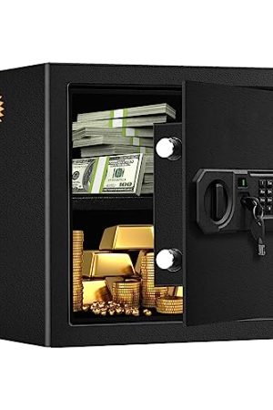 Tenamic Fireproof Safe Box 1.2 Cuft - Secure Your Valuables in Home, Hotel, and Office - Electronic Digital Security with Keypad Lock