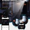 LaView 4MP Bulb Security Camera 2-Pack: 360° 2K Wireless Surveillance, Color Night Vision, Motion Tracking, Audible Alarm - Image 6