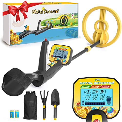 Best Kids Metal Detector - High Accuracy, Backlit LCD Display, Waterproof Coil, and Adjustable Length (Ages 7+)