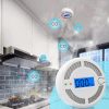 4 Pack Mini Carbon Monoxide Detectors – Portable CO Monitor Alarms for Home and Travel, Battery-Powered with LCD Display, UL 2034 Compliant - Image 2