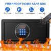 Secure Your Valuables with Confidence - 1.2 cu ft Fireproof Safe Box, Anti-Theft Combination Lock, Ideal for Documents, Laptop, Money, and More - Image 2