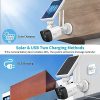 OOSSXX Solar Battery Security Camera - 2 Packs of Solar Powered Wireless Cameras with Rechargeable Battery, 3.0MP, Two-Way Audio - Image 5