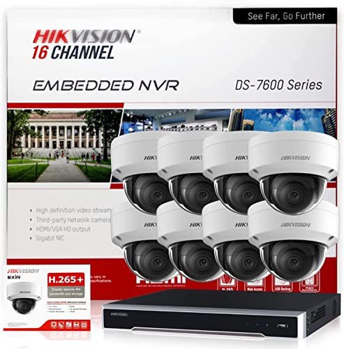 HIKV IP Camera System 16CH 4K NVR + 8pcs