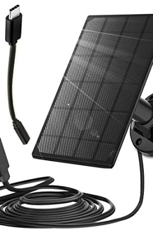 Solar Panel Charger for Security Cameras - Uninterrupted Power