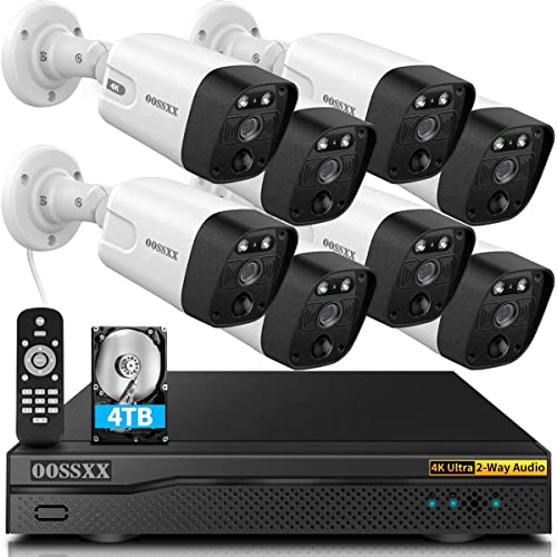 Elevate Home Security with (4K/8.0 Megapixel & 130° Ultra Wide-Angle) 2-Way Audio PoE Outdoor Home Security Camera System
