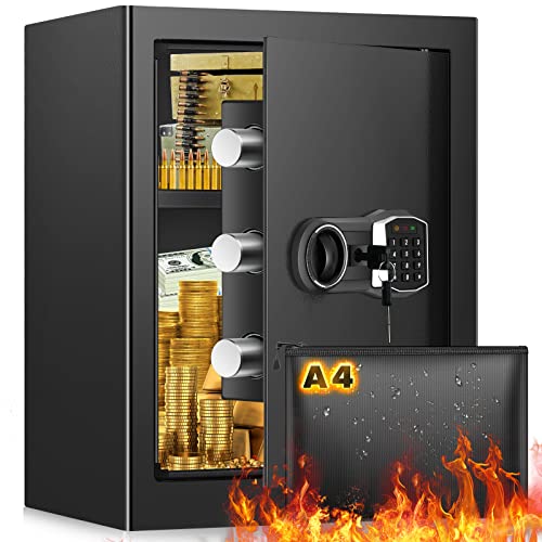 2.6 Cub Home Safe - Fireproof, Waterproof, and Equipped with Advanced Security Features