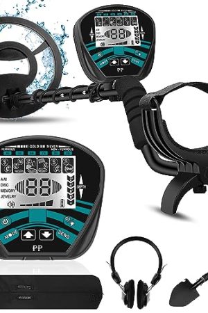 Kyltoor Metal Detector for Adults - 5 Modes, Waterproof, Higher Accuracy, and Advanced DSP Chip in Blue